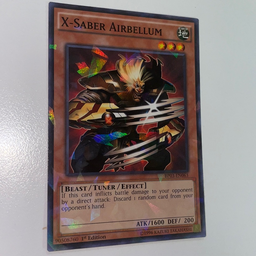 2014 Yu-Gi-Oh! 1st Edition Shatterfoil Rares X-Saber Airbellum #BP03-EN063
